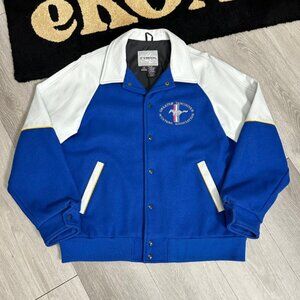 Vintage Greater Vancouver Ford Mustang Association 66 Coupe Varsity Jacket Large